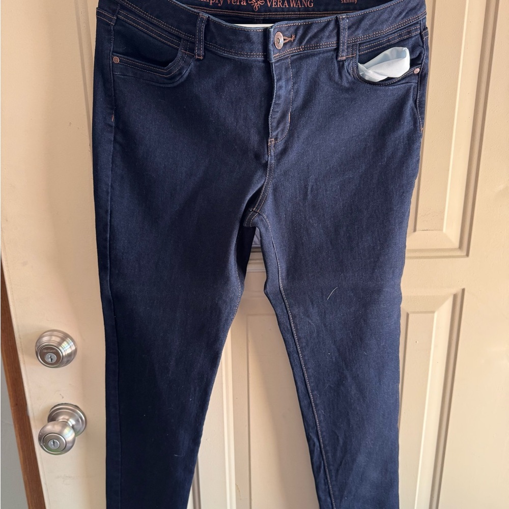 Simply Vera Vera Wang Midnight Blue Skinny Jeans
